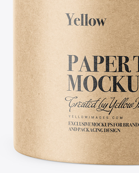 Kraft Paper Tube Mockup