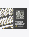 Paper Ticket Mockup