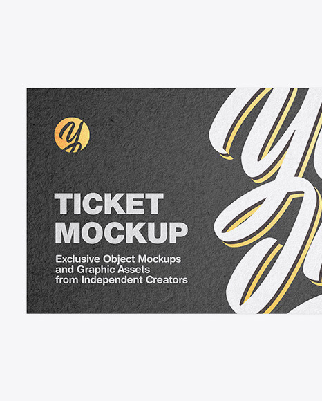 Kraft Ticket Mockup