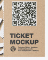 Kraft Ticket Mockup