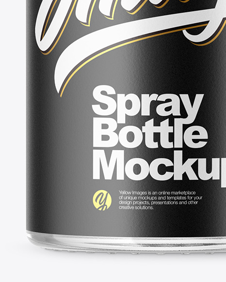 Spray Bottle With Liquid Mockup