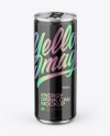 Metallic Can W/ Glossy Finish Mockup