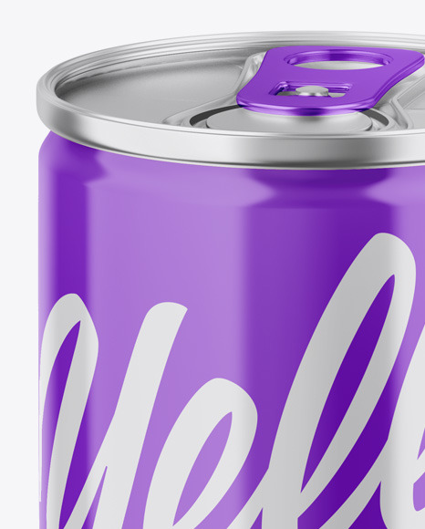 Metallic Can W/ Glossy Finish Mockup