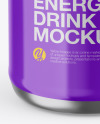 Metallic Can W/ Glossy Finish Mockup