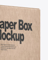Kraft Box Mockup Kraft Box Mockup
