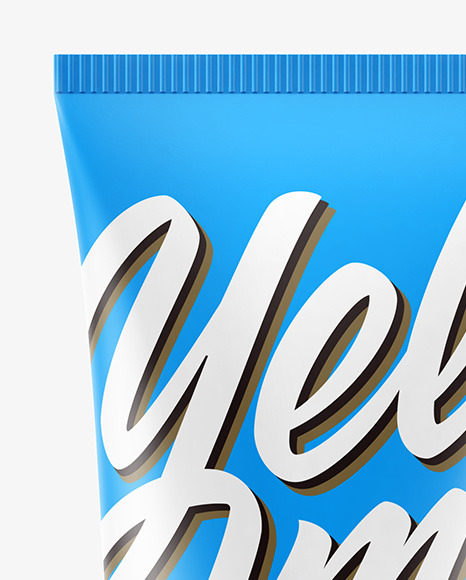 Matte Plastic Cosmetic Tube Mockup