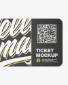 Paper Ticket Mockup