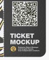 Paper Ticket Mockup