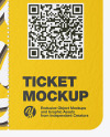 Paper Ticket Mockup