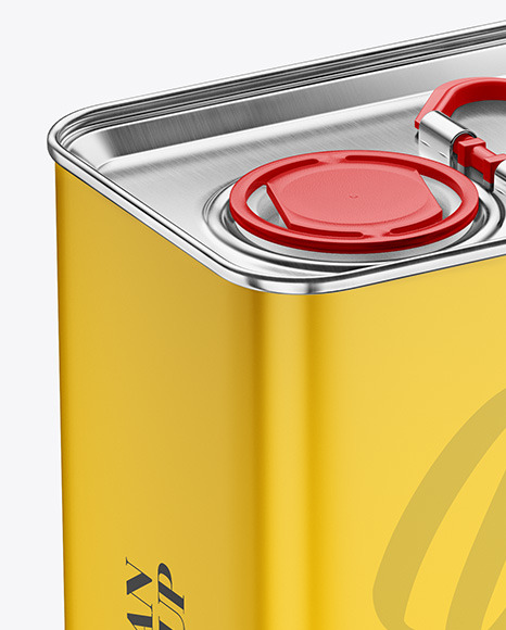 Oil Tin Can Mockup