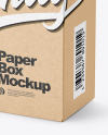 Kraft Paper Box Mockup Kraft Paper Box Mockup