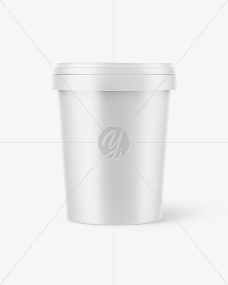 Matte Ice Cream Cup Mockup