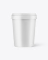 Matte Ice Cream Cup Mockup