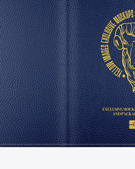 Matte Leather Passport Cover Mockup