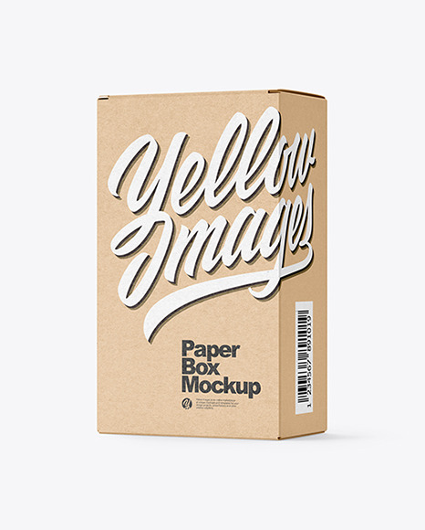Kraft Paper Box Mockup - Wrapping paper mockup