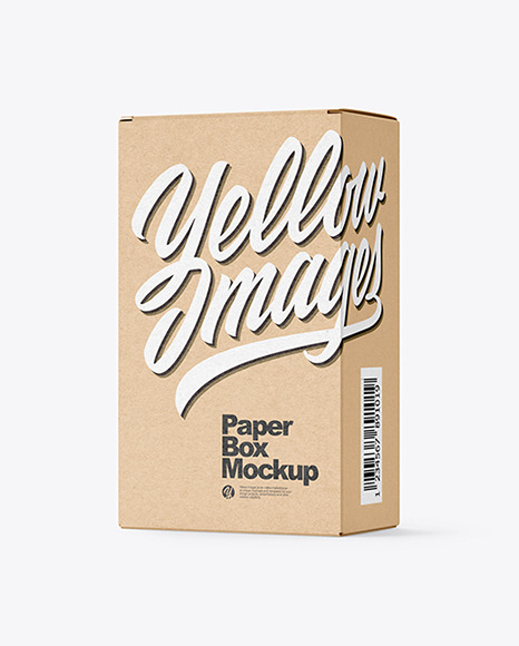 Kraft Paper Box Mockup