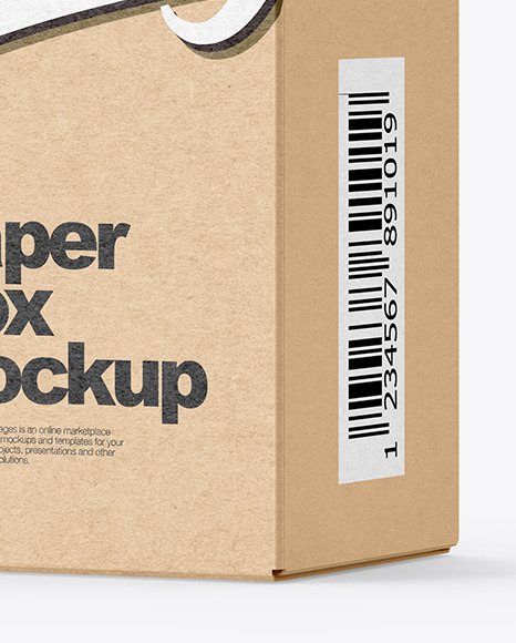 Kraft Paper Box Mockup Kraft Paper Box Mockup