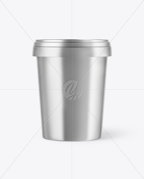 Metallized Ice Cream Cup Mockup