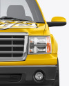 Full-Size Pickup Truck Mockup - Front View