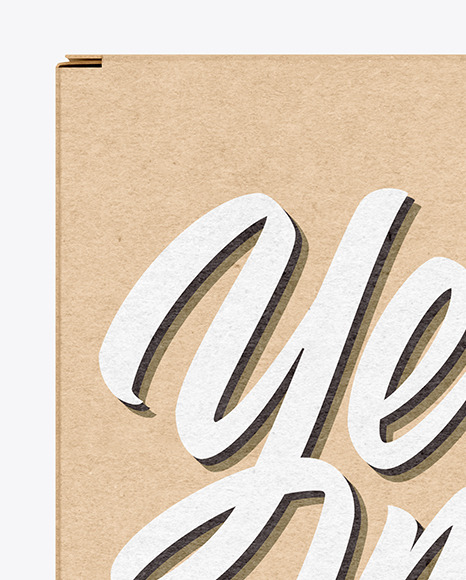 Kraft Paper Box Mockup Kraft Paper Box Mockup