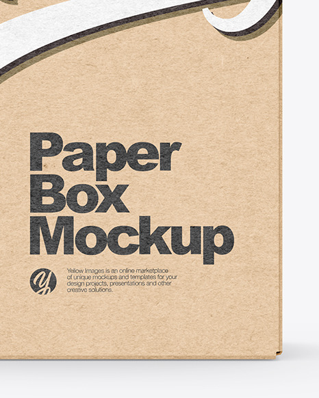 Kraft Paper Box Mockup Kraft Paper Box Mockup