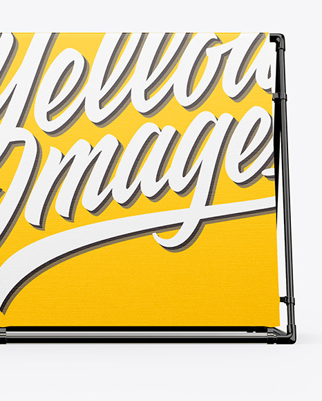 Glossy Frame Banner Mockup