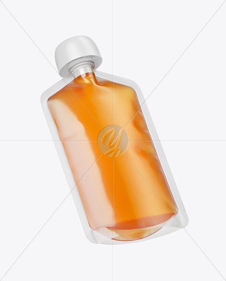 Doy-Pack with Honey Mockup