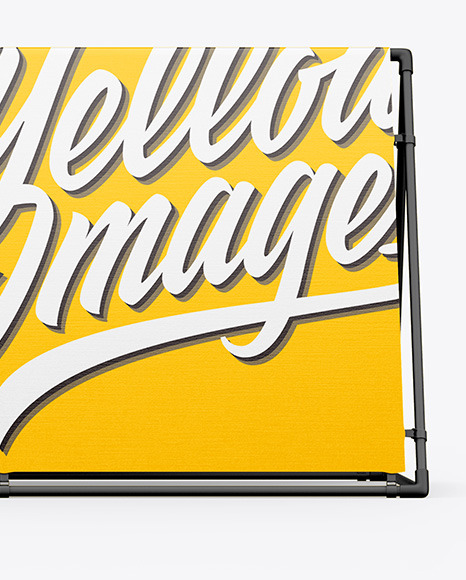 Matte Frame Banner Mockup