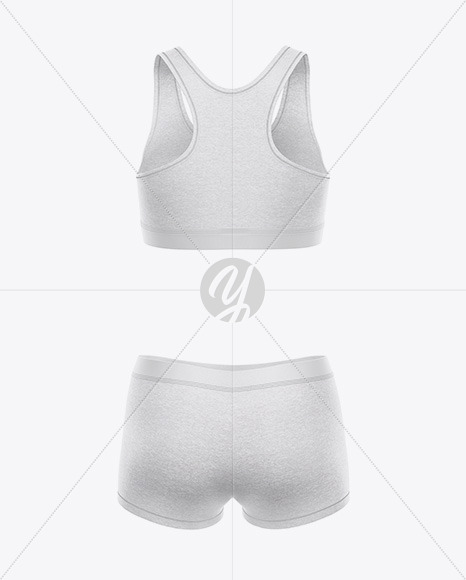 Melange Women`s Underwear Kit - Back View - Free Download Images High