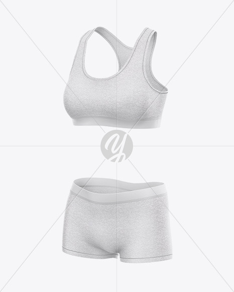 Women`s Underwear Kit - Front Half Side View