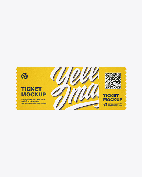 Paper Ticket Mockup