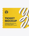 Paper Ticket Mockup