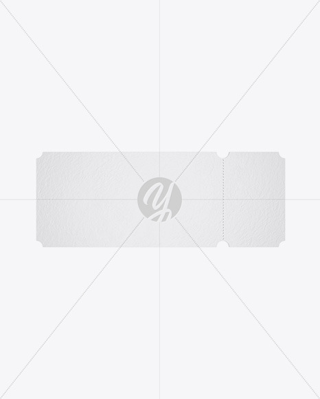 Paper Ticket Mockup