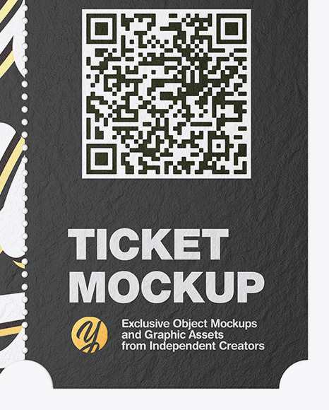 Paper Ticket Mockup