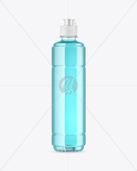 Clear Plastic Bottle Mockup