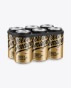 Matte Metallic Cans Mockup