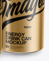 Matte Metallic Cans Mockup