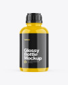 Glossy Bottle Mockup