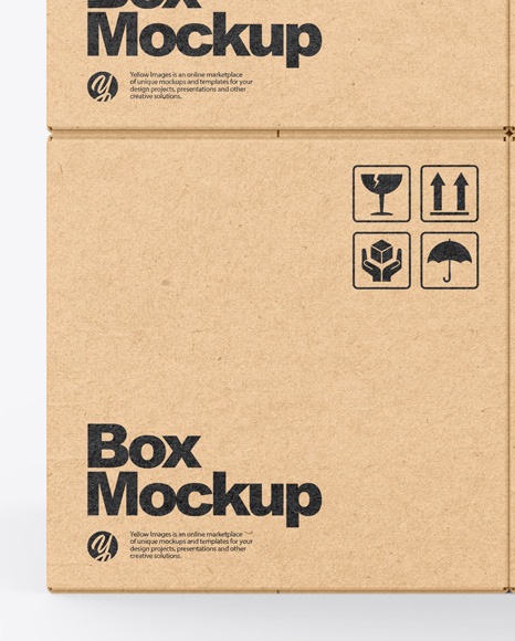 Kraft Boxes Mockup