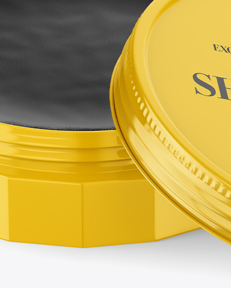 Glossy Shoe Polish Cream Jar Mockup - Free Download Images High Quality