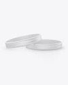 Two Glossy Silicone Wristbands Mockup