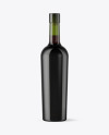 Green Glass Red Wine Bottle Mockup