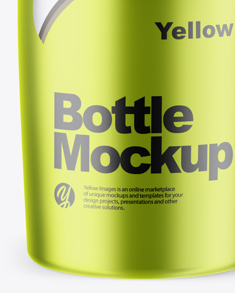 Metallic Bottle Mockup