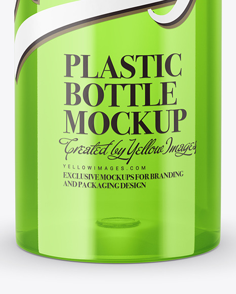 Clear Plastic Bottle Mockup