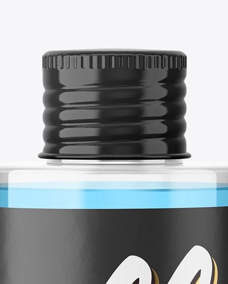 Clear Plastic Bottle Mockup