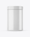 Glossy Plastic Jar Mockup