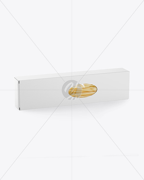 Paper Box with Spaghetti Mockup