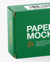 Paper Box with Spaghetti Mockup