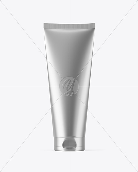 Metallic Cosmetic Tube Mockup