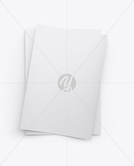 Two A4 Papers Mockup